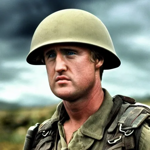 Image similar to owen wilson starring in saving private ryan