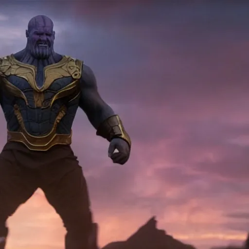 Image similar to Thanos in the Vikings 4K quality super realistic