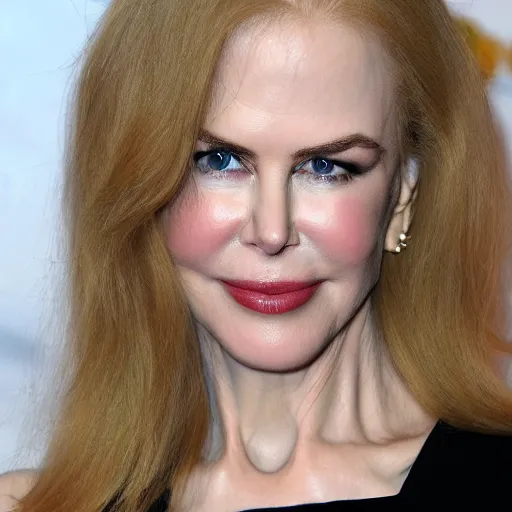 Image similar to face of Monkey Nicole Kidman