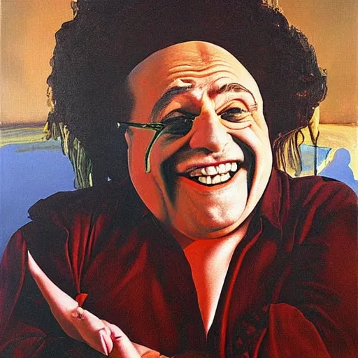 Image similar to Danny Devito painting by Salvador Dalí