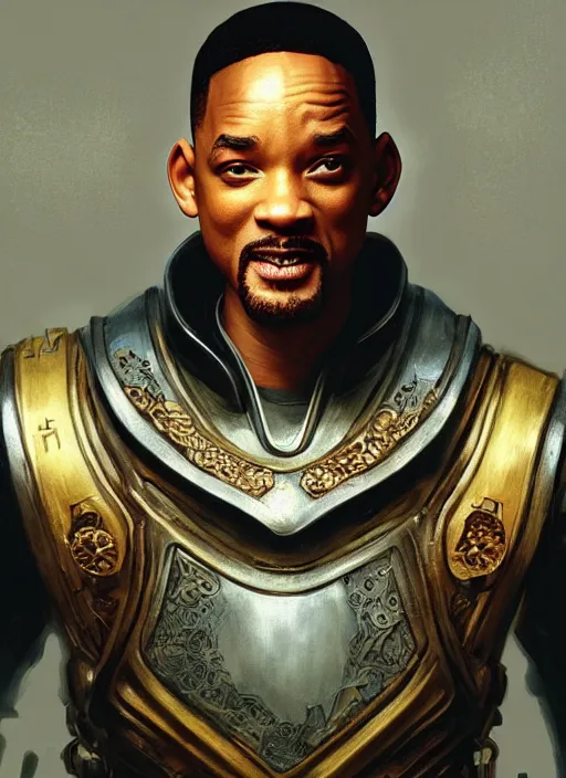 Prompt: will smith as oscar diggs, intricate, d & d, fantasy, art nouveau, digital painting, trending on artstation, sharp focus, wide shot, illustration, global illumination, ray tracing, art by artgerm and greg rutkowski and ruan jia