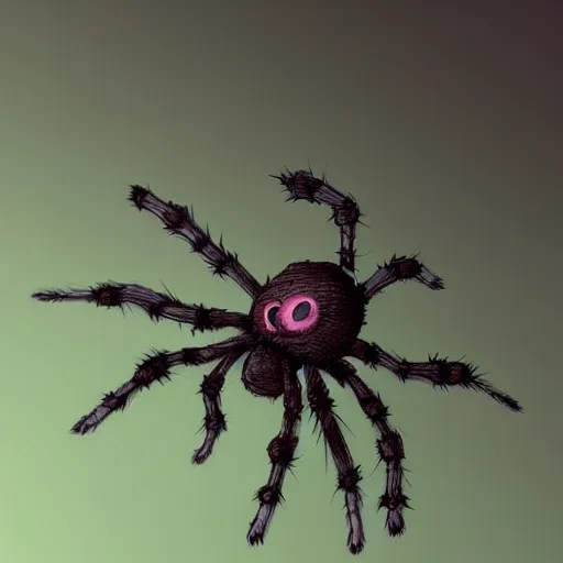 Prompt: spider cute, illustration, digital art, inspired by little big planet, by greg rutkowski, sharp, masterpiece, highly detailed, photorealistic, octane render, 8 k, unreal engine 5, trending on artstation, vivid colors