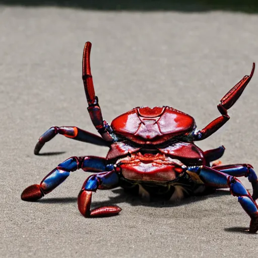 Image similar to Mark Zuckerberg crab walking to the dollar store