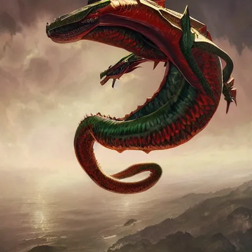 Image similar to hyperrealistic photo of rayquaza the flying sanke like dragon pokemon, character design, concept art, studio lighting, ultra detailed, structured art, ultra detailed, professional photography, cinematic art by artgerm and greg rutkowski and alphonse mucha