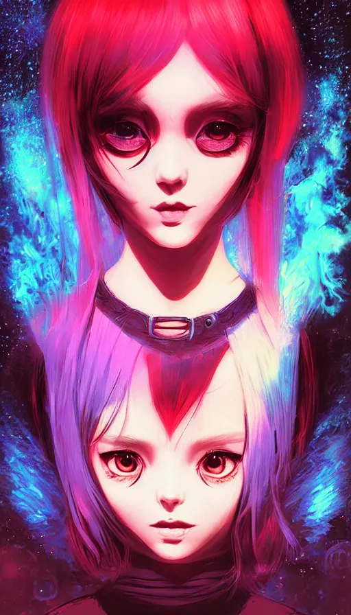 Image similar to psytrance artwork, by ilya kuvshinov