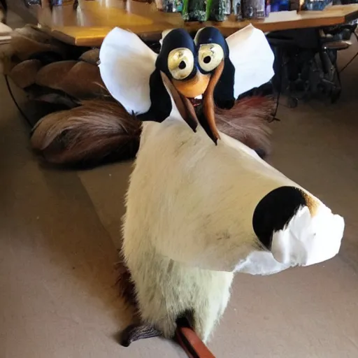 Image similar to goofy taxidermy failure