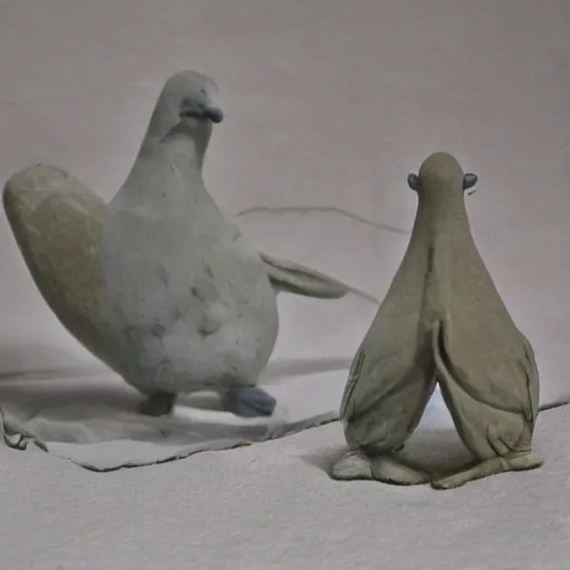 Image similar to pigeon, clay animation