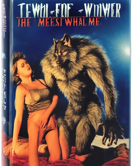 Prompt: 'the werewolf that kissed me' blu-ray DVD case still sealed in box, ebay listing