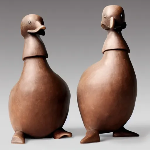 Image similar to moche duck sculpture