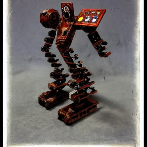 Image similar to E.M. Pino, miniature anti-bot machine created by Ziggy, the former Demon King