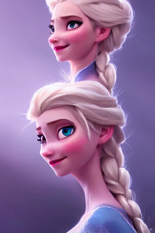 Image similar to elsa from frozen, highly detailed, digital painting, artstation, concept art, smooth, sharp focus, elegant, illustration, unreal engine 5, 8 k, art by artgerm and greg rutkowski and edgar maxence