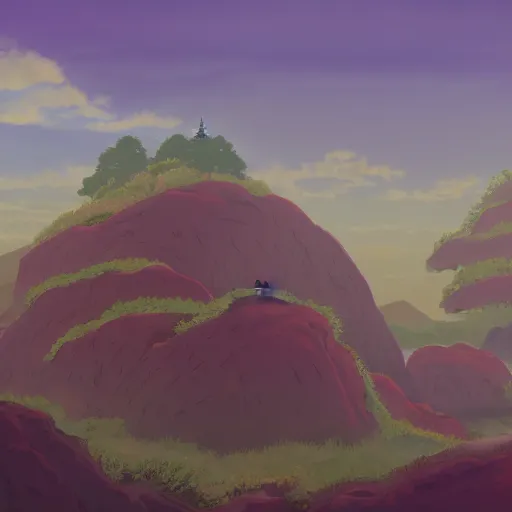 Image similar to landscape of the eternal rest, in the style of studio ghibli, award - winning, 4 k