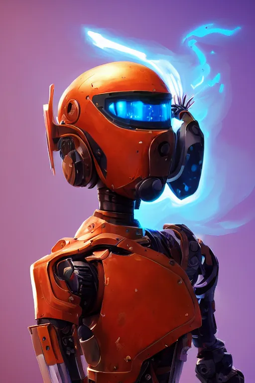 Image similar to epic mask helmet robot ninja portrait stylized as fornite style game design fanart by concept artist gervasio canda, behance hd by jesper ejsing, by rhads, makoto shinkai and lois van baarle, ilya kuvshinov, rossdraws global illumination radiating a glowing aura global illumination ray tracing hdr render in unreal engine 5