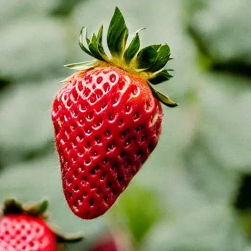 Image similar to A strawberry made of strawberries.