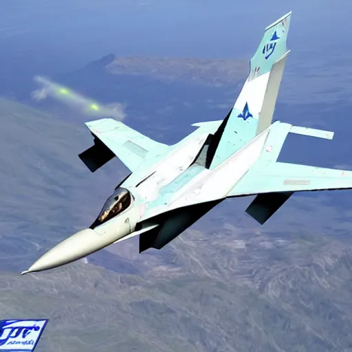 Image similar to ADF-01 FALKEN fighter in flight, Ace Combat, beautiful, intricate