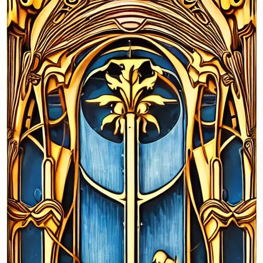 Image similar to the holy slice of swiss cheese, worshippers, art nouveau, highly detailed, retro, 8 k