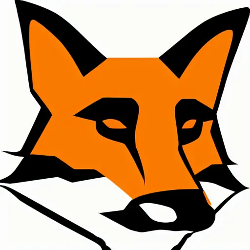 Image similar to a vector logo of the head of a fox looking at a candle