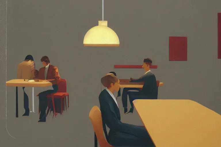 Image similar to diner near the route artwork by tim eitel