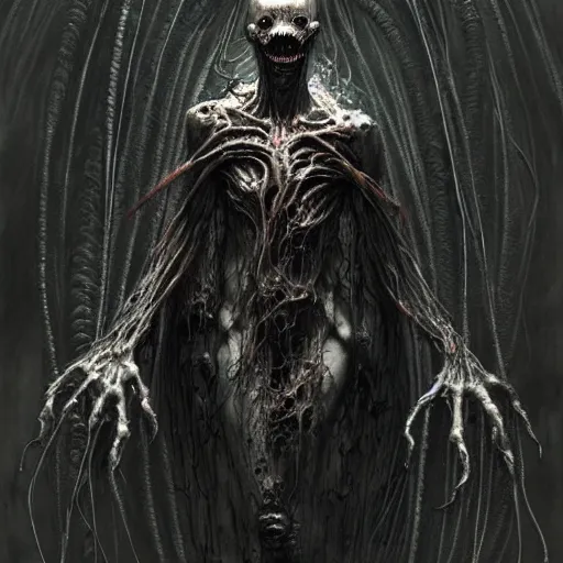 Prompt: a strange eerie scary cautious shy mutated creature with translucent shimmering skin in an eerie uncanny hell, horror, concept art, detailed, award - winning, cinematic, by emil melmoth, by tsutomu nihei, by wayne barlowe