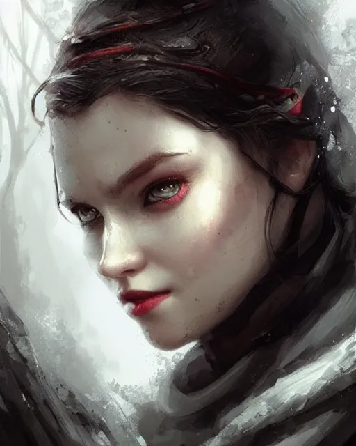 Prompt: snow white, hyper realistic face, beautiful eyes, fantasy art, in the style of greg rutkowski, intricate, hyper detailed, smooth