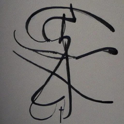 Image similar to an artists signature