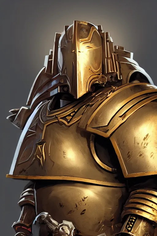 Image similar to armor portrait heros warhammer 4 0 k horus heresy fanart - the primarchs emperor by johannes helgeson animated with vfx concept artist & illustrator global illumination ray tracing hdr fanart arstation zbrush central hardmesh 8 k octane renderer comics stylized