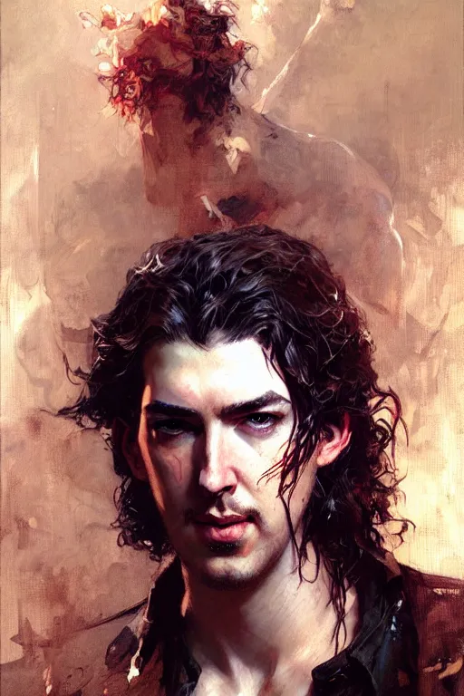 Prompt: hozier, painting by gaston bussiere, craig mullins, j. c. leyendecker, yoji shinkawa