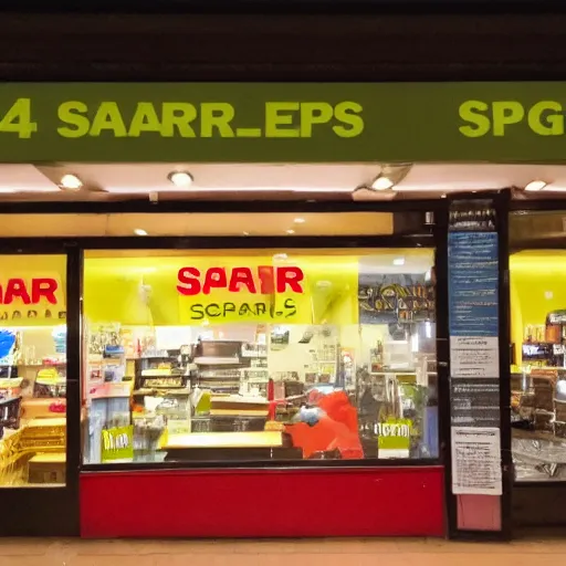 Prompt: 2 4 hour spar but it only sells eggs