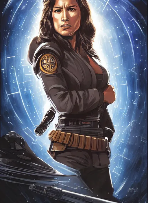 Image similar to jaina solo's face, jedi from star wars legends books, star wars portrait by tsuyoshi nagano art japanese