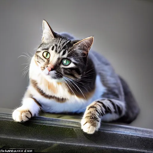 Image similar to A cat ready to pounce, National Geographic, dramatic , EOS-1D, f/1.4, ISO 200, 1/160s, 8K, RAW, unedited, symmetrical balance, in-frame