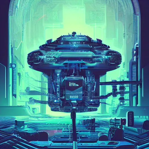 Image similar to the machine in the ghost, incredible digital illustration by dan mumford, beeple, and john howe, trending on artstation