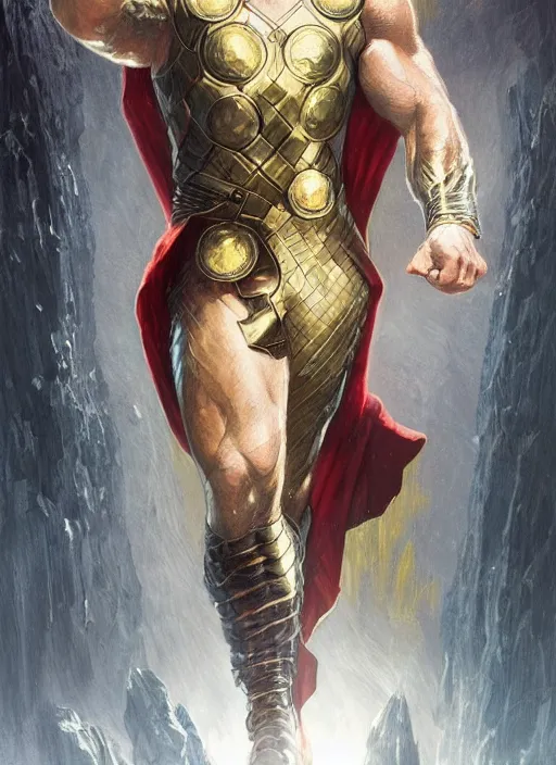 Prompt: Henry Cavill as Thor, fantasy, intricate, elegant, highly detailed, digital painting, artstation, concept art, smooth, sharp focus, illustration, art by artgerm and greg rutkowski and alphonse mucha