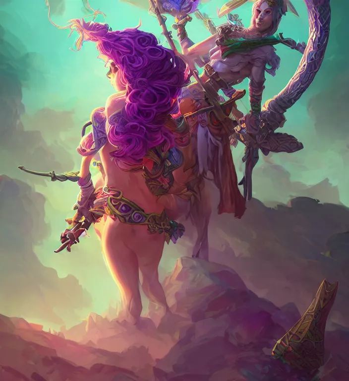 Image similar to a majestic elf warrior + purple hair + backlit, strong rim light, highly detailed, digital painting, by Alvaro Castagnet + Peter Mohrbacher + Dan Mumford + vivid colors + high contrast, 8k resolution, intricate, photorealistic, smooth