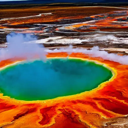 Image similar to Dover Castle in the Grand Prismatic Spring, Yellowstone