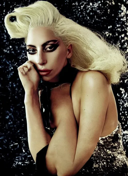 Image similar to lady gaga photoshoot by annie leibovitz