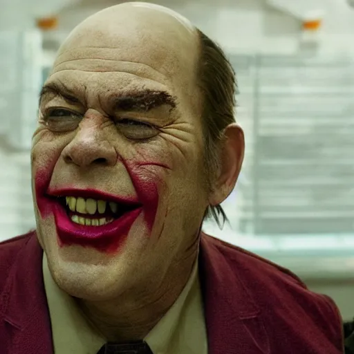 Image similar to Dean Norris playing The Joker.