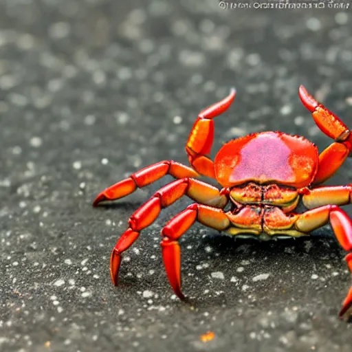 Prompt: cool crab just hanging out
