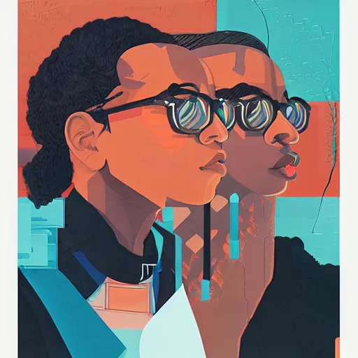 Prompt: The Migos profile picture by Sachin Teng, asymmetrical, Organic Painting , Matte Painting, geometric shapes, hard edges, graffiti, street art:2 by Sachin Teng:4