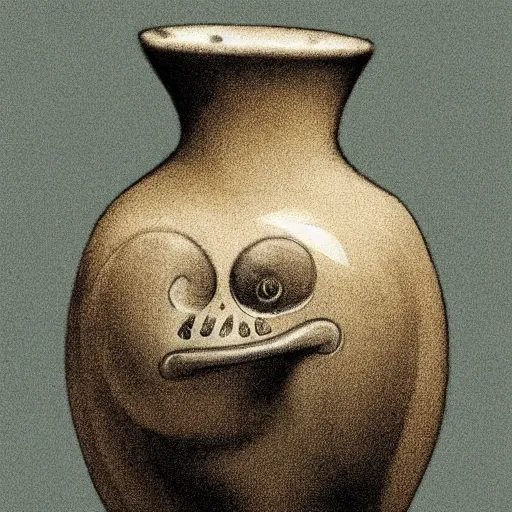 Prompt: 1 9 2 0's bipedal deflective rivulet blob petrel chili luggage vase, by monsu desiderio and anton pieck and wojciech siudmak, trending on deviantart, ambient occlusion, tarot card