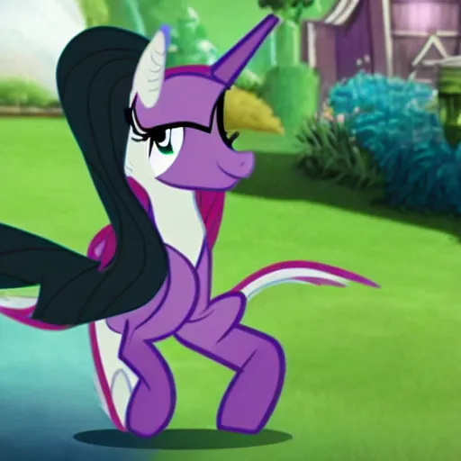 Image similar to scene of michael jackson as a pony from my little pony