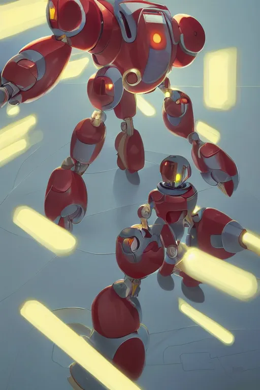 Image similar to metabots medabots medarotto medarot robot minimalist comics, behance hd by jesper ejsing, by rhads, makoto shinkai and lois van baarle, ilya kuvshinov, rossdraws global illumination ray tracing hdr radiating a glowing aura