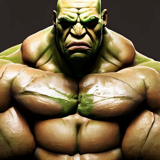 Prompt: bane as the hulk, au naturel, hyper detailed, digital art, trending in artstation, cinematic lighting, studio quality, smooth render, unreal engine 5 rendered, octane rendered, art style by klimt and nixeu and ian sprigger and wlop and krenz cushart