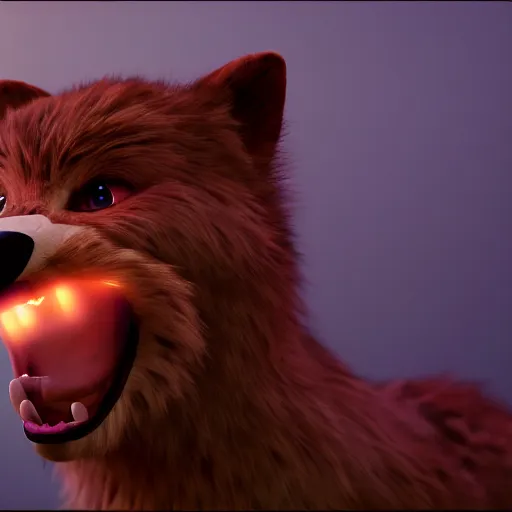 Prompt: furry art, full body, film still, photorealistic, 4 k, 8 k, high details, sharp, volumetric lighting, cinematography