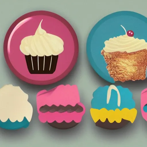 Prompt: cupcake, dribbble, awesome, stylish