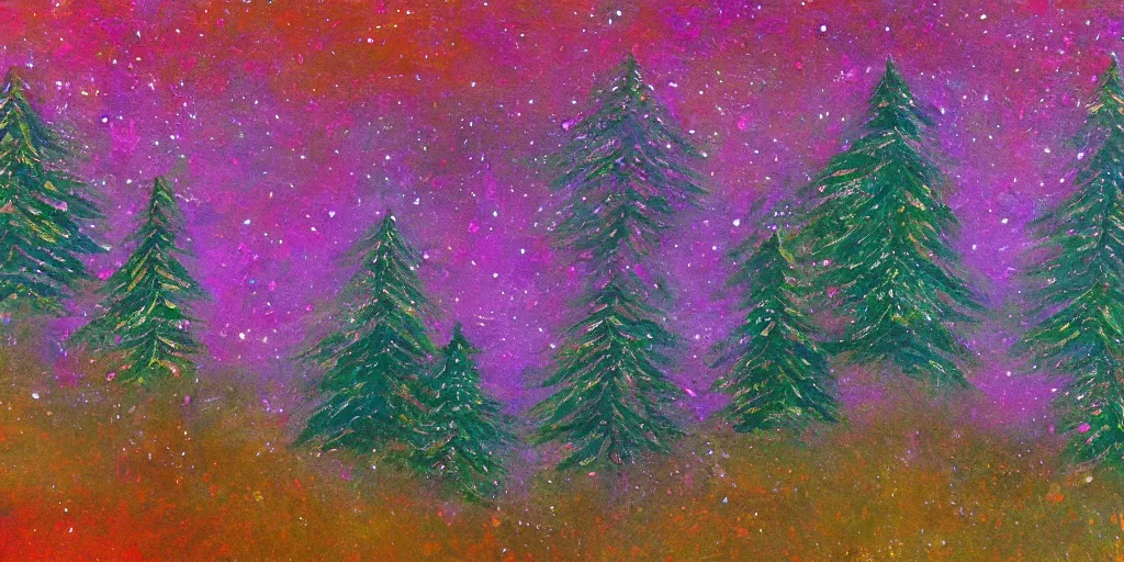 Image similar to 🌲🌌, abstractart