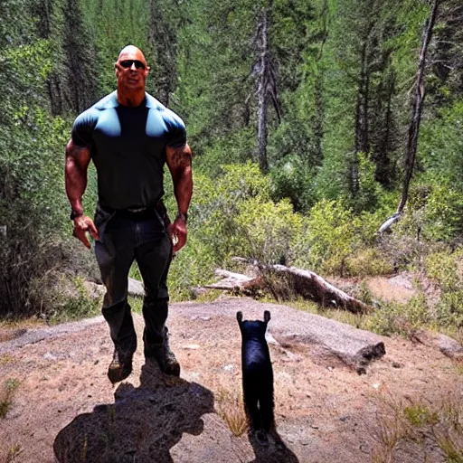 Image similar to dwayne the rock johnson trail cam