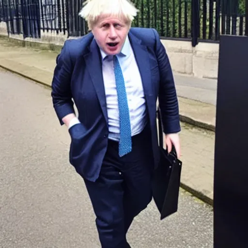 Image similar to Boris Johnson wears a latex catsuit, photo, instagram, newspaper