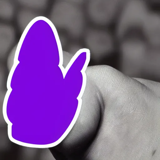 Image similar to purple human thumb