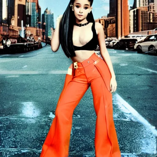 Ariana grande orange on sale pants