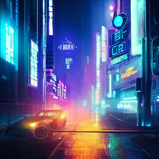 Prompt: a blade runner 2049 cyberpunk inspired city, futuristic setting, 4k ultra realistic neon light cities, incredibly detailed, studio quality